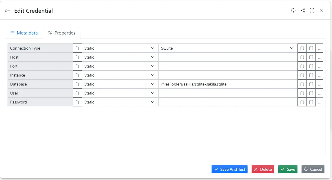 Credential Properties