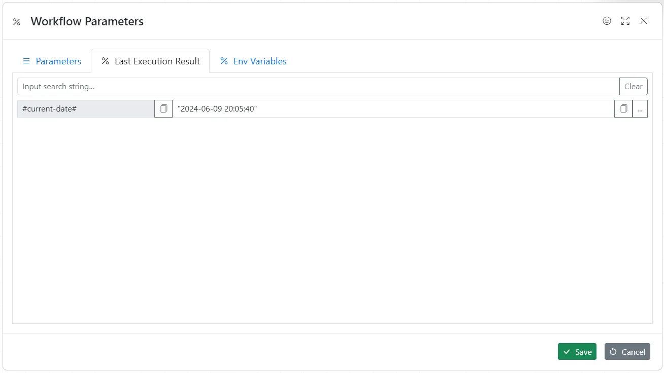 Calculated parameters